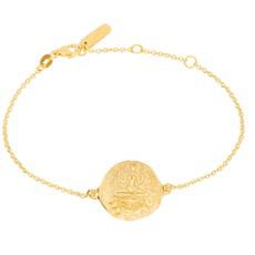 Lakshmi Coin Bracelet Gold via Loft & Daughter