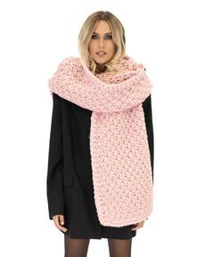 Blanket Chunky Scarf - Pink via Urbankissed