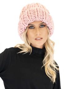 Ribbed Knit Beanie - Pink via Urbankissed
