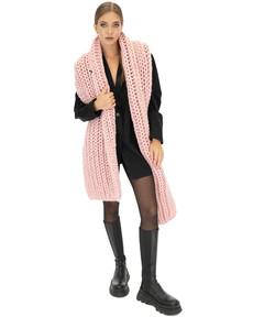 Ribbed Chunky Scarf - Pink via Urbankissed