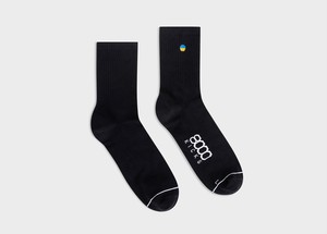 Ukraine Crew Socks in Black from 8000kicks