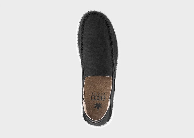 SunSlide Hemp Slip-on for Men in Black from 8000kicks