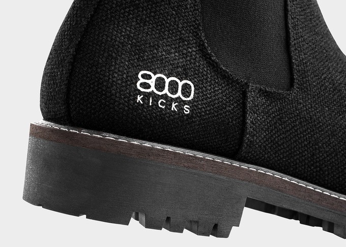 The Crossover Hemp Chelsea for Men in Black from 8000kicks