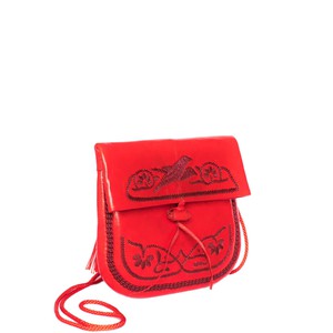 Embroidered Mini Leather Berber Bag from Abury