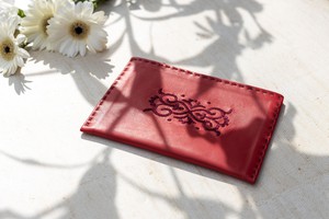 Embroidered Leather Pouch from Abury