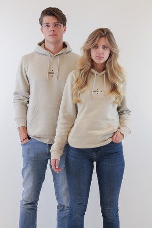 Beige Hoodie - Unisex from ADD.U