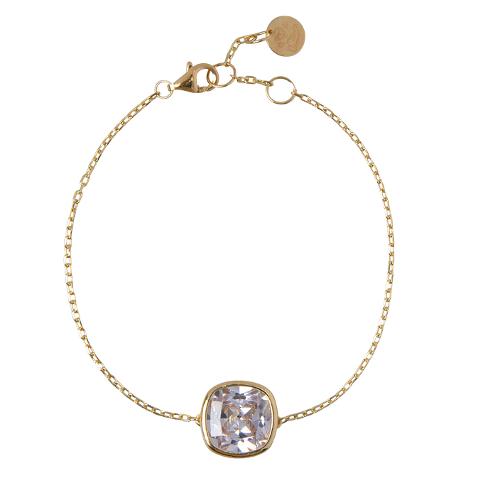 Pretty Cushion | Bracelet | Goud Zirkonia from AdornPay