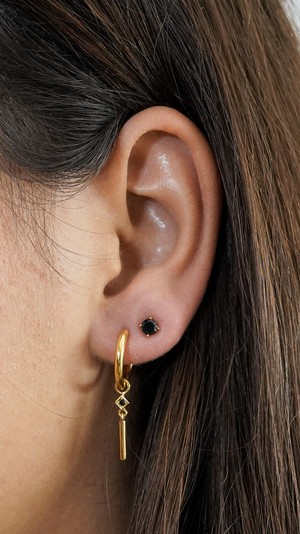 It's a Stone Thing | Earstud Small | Goud Zirkoon from AdornPay