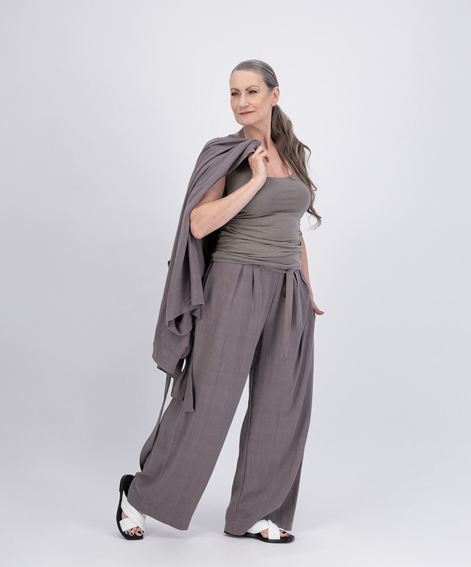 Lange linnen-look broek from Aimmea