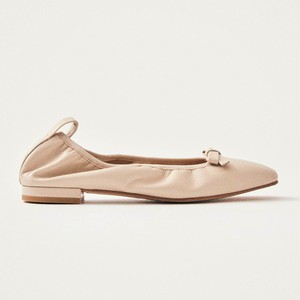 Freya Cream Leather Ballet Flats from Alohas