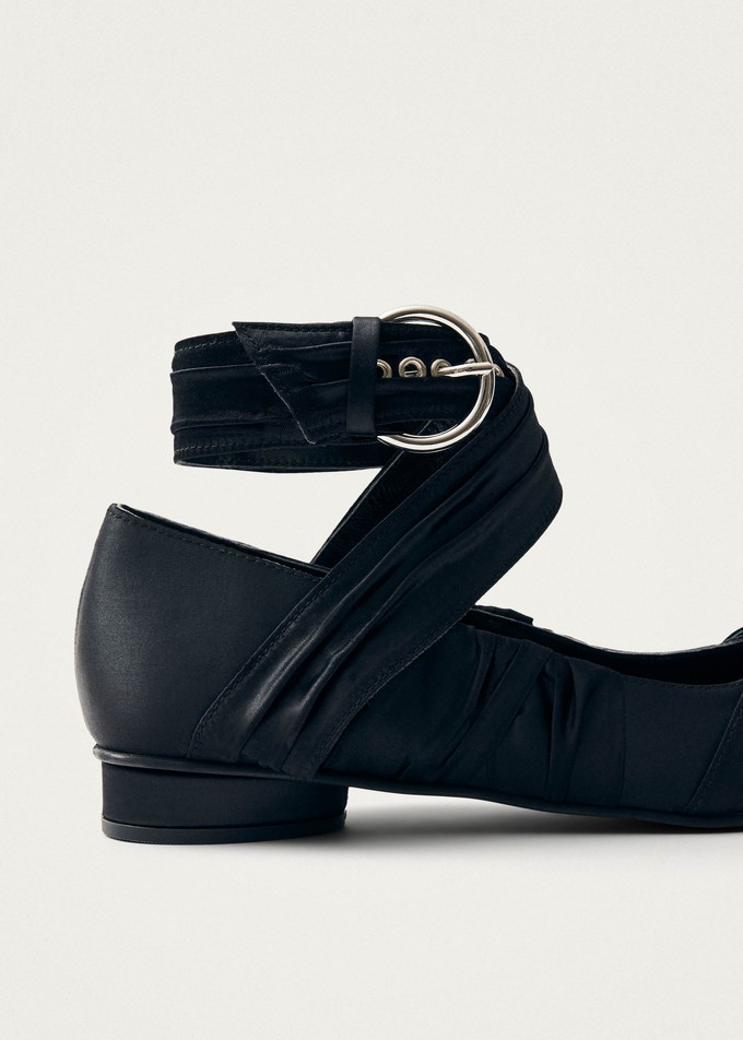 Volant Silky Black Ballet Flats from Alohas