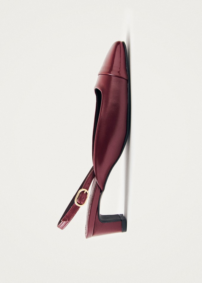 Lindy Bliss Burgundy Leather Pumps from Alohas