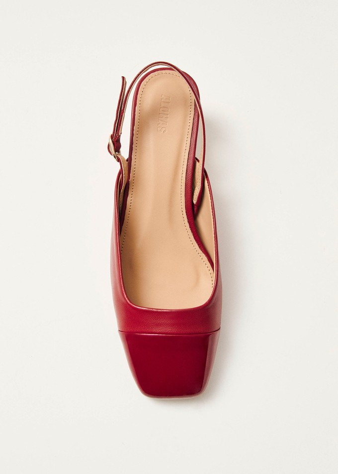 Lindy Bliss Red Leather Pumps from Alohas