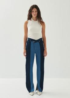 Kansas Bicolor Indigo Denim Trousers via Alohas