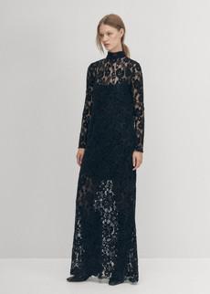 Tiban Lace Black Dress via Alohas