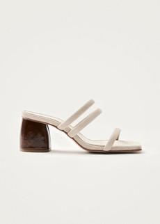 Indiana Stone Beige Leather Sandals via Alohas