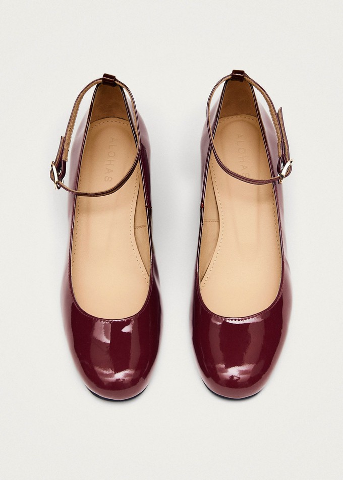 Antoine Onix Burgundy Leather Pumps from Alohas