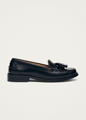 Terrane Black Leather Loafers from Alohas