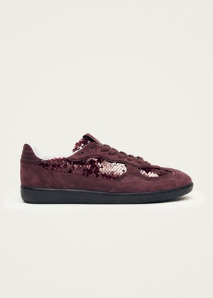 Tb.490 Glint Burgundy Leather Sneakers from Alohas