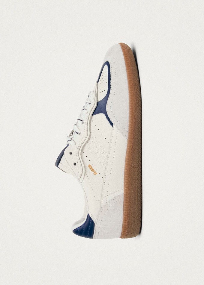 Tb.490 Rife Grain White Navy Leather Sneakers from Alohas