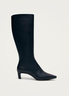 Rory Black Leather Boots via Alohas