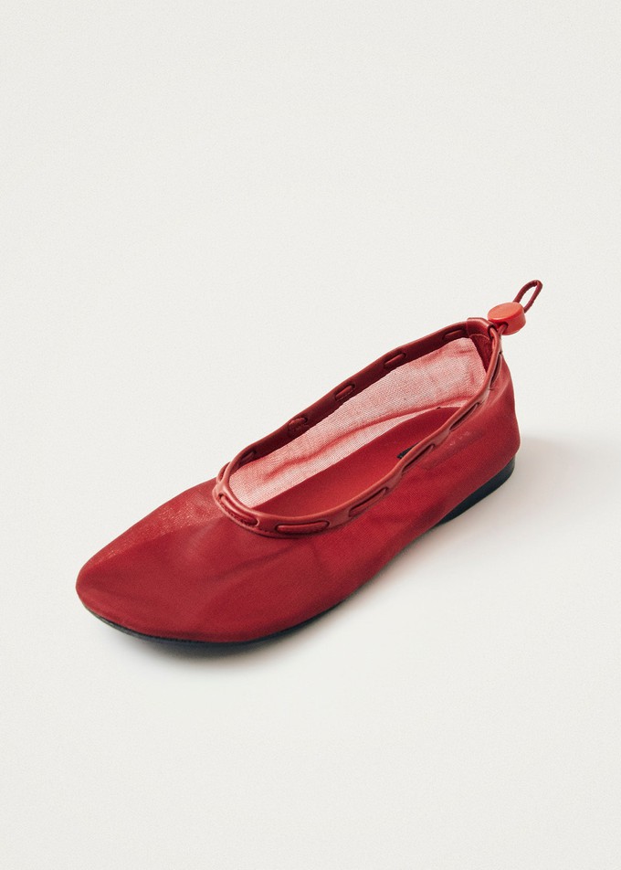 Gill Mesh Red Ballet Flats from Alohas