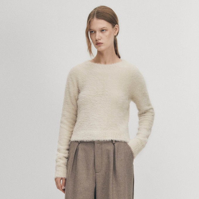 Deli Ecru Tricot Sweater from Alohas