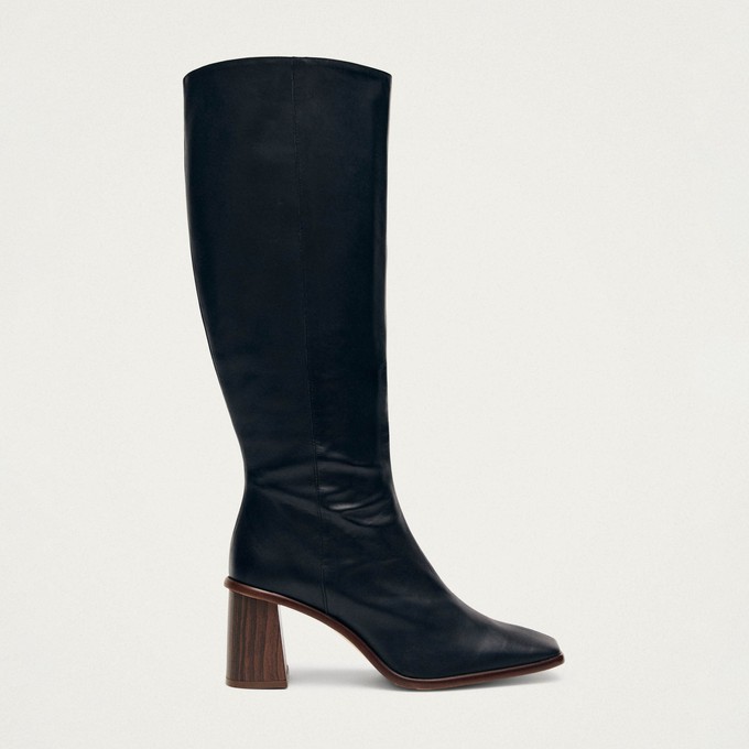 East Black Leather Boots from Alohas