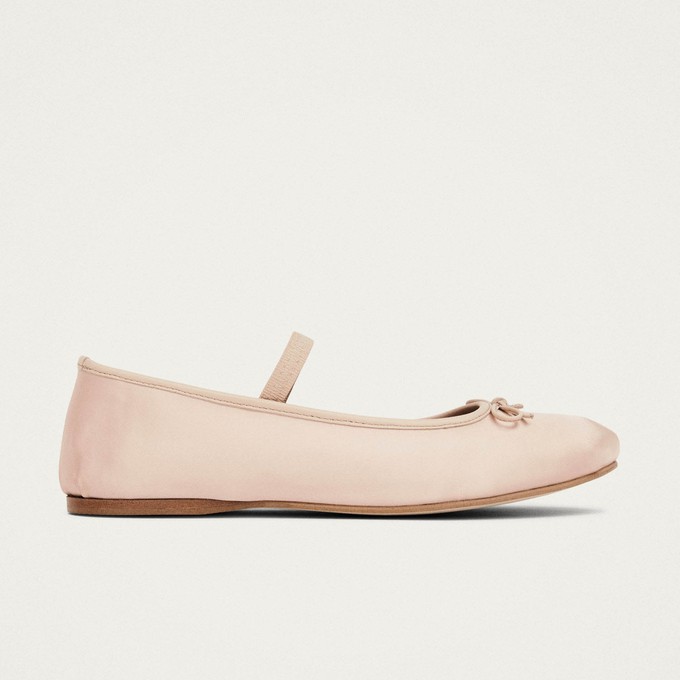 Odette Pale Pink Ballet Flats from Alohas