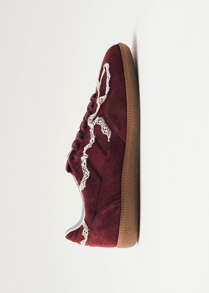 Tb.490 Crochet Burgundy Leather Sneakers from Alohas