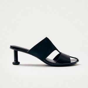 Rhea Soft Black Leather Sandals from Alohas