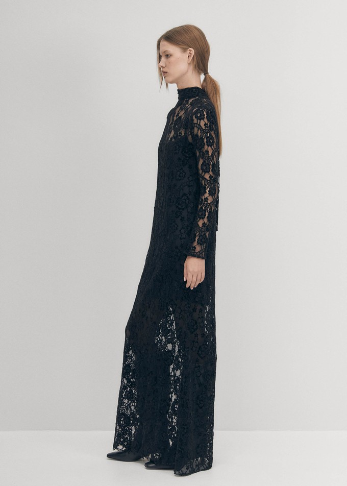 Tiban Lace Black Dress from Alohas