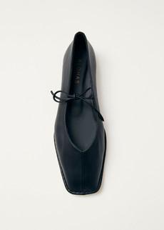 Sway Black Leather Ballet Flats via Alohas