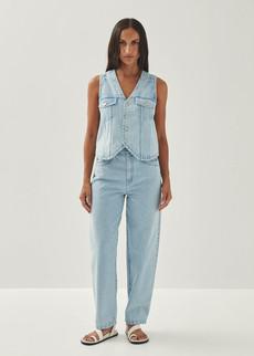 Manuela Light Blue Denim Vest via Alohas