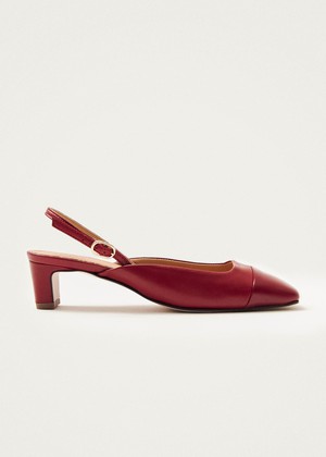 Lindy Bliss Red Leather Pumps from Alohas