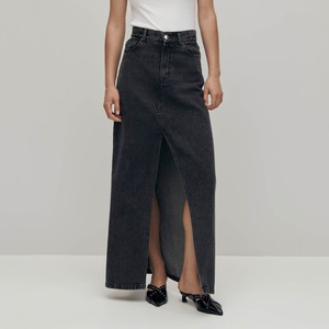 Mariana Black Denim Skirt from Alohas