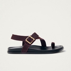 Siren Soft Burgundy Leather Sandals from Alohas