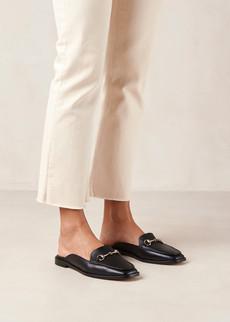 Kais Black Leather Mules via Alohas