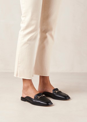 Kais Black Leather Mules from Alohas