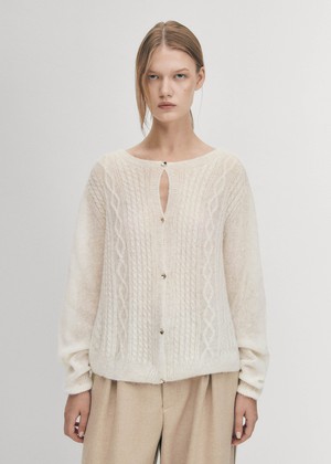 Corden Cream Cardigan from Alohas