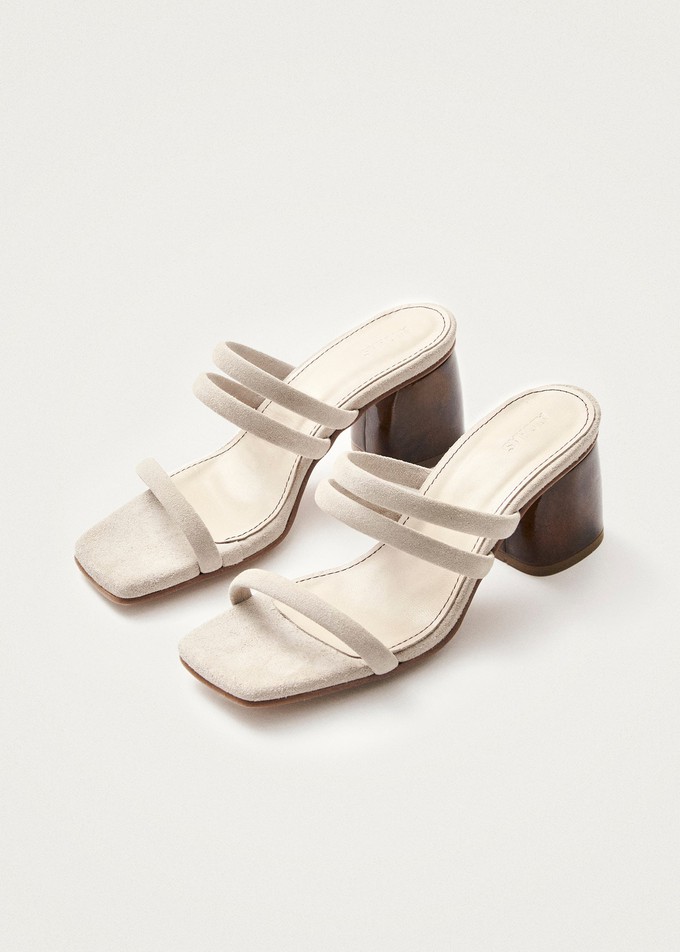 Indiana Stone Beige Leather Sandals from Alohas