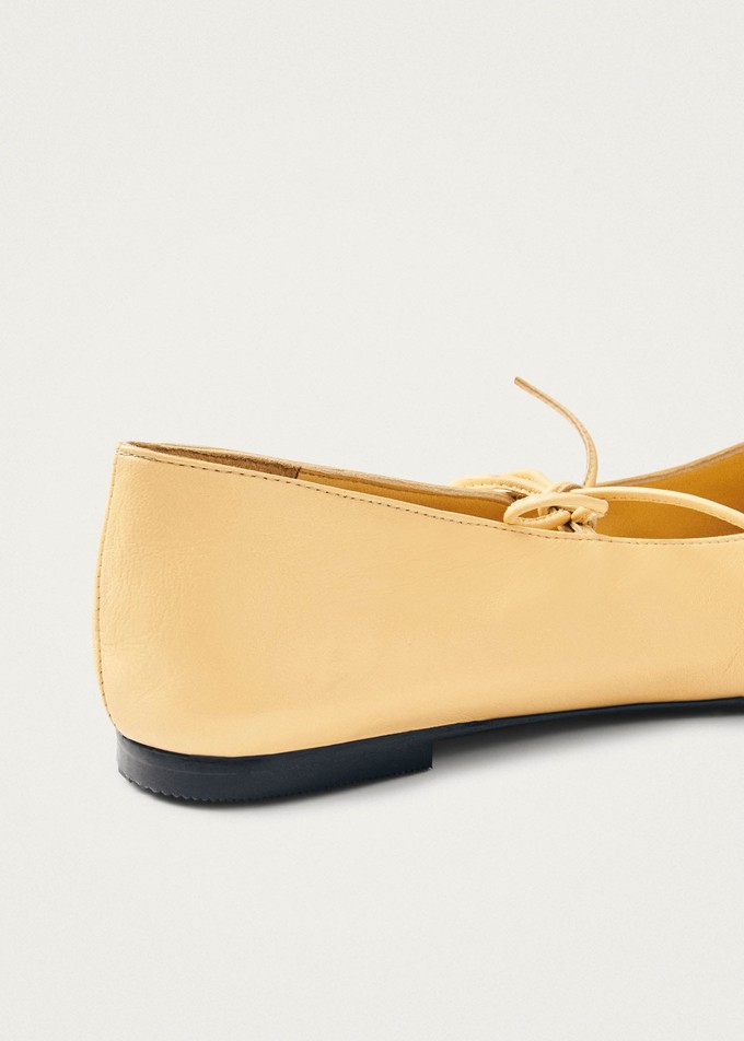 Sway Vanilla Leather Ballet Flats from Alohas