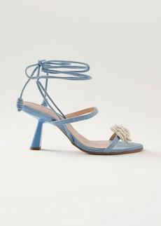 Kendra Bloom Denim Blue Sandals via Alohas
