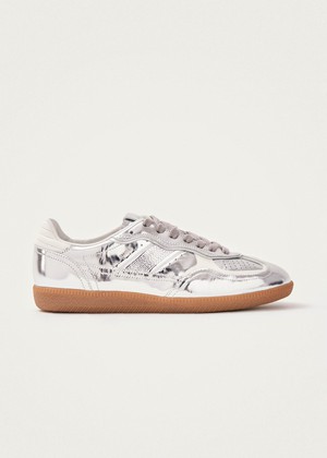 Tb.490 Rife Shimmer Silver Cream Leather Sneakers from Alohas