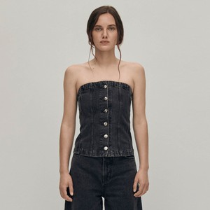 Troyes Black Denim Tank from Alohas