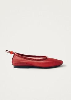 Gill Mesh Red Ballet Flats via Alohas