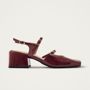 Withnee Onix Burgundy Leather Pumps from Alohas