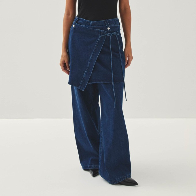 Liliana Blue Denim Trousers from Alohas