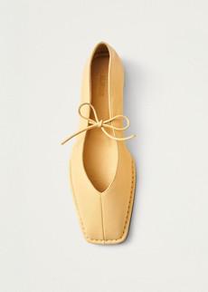 Sway Vanilla Leather Ballet Flats via Alohas