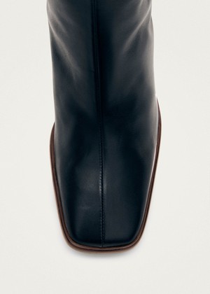 East Black Leather Boots from Alohas